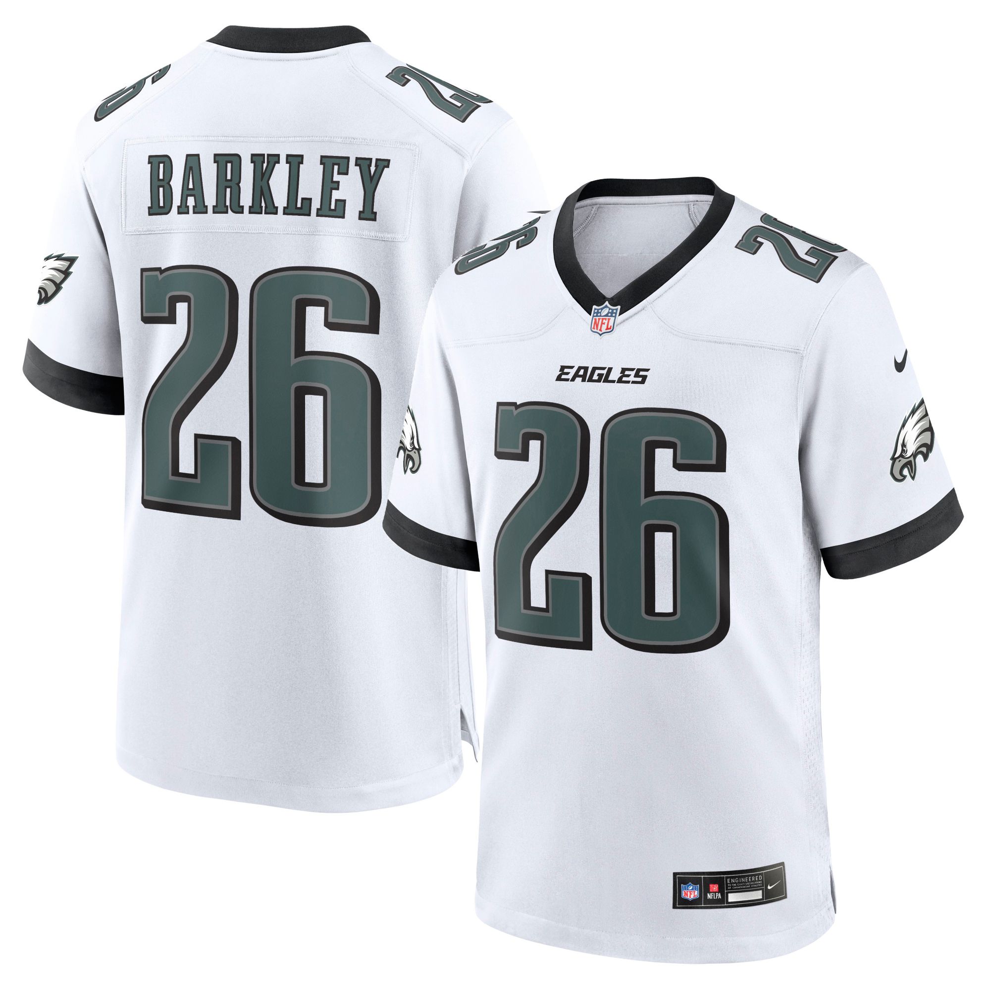 Nike Men's Philadelphia Eagles Saquon Barkley #26 White Game Jersey product image