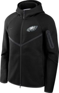 Nike Men's Philadelphia Eagles Black Tech Fleece Full-Zip