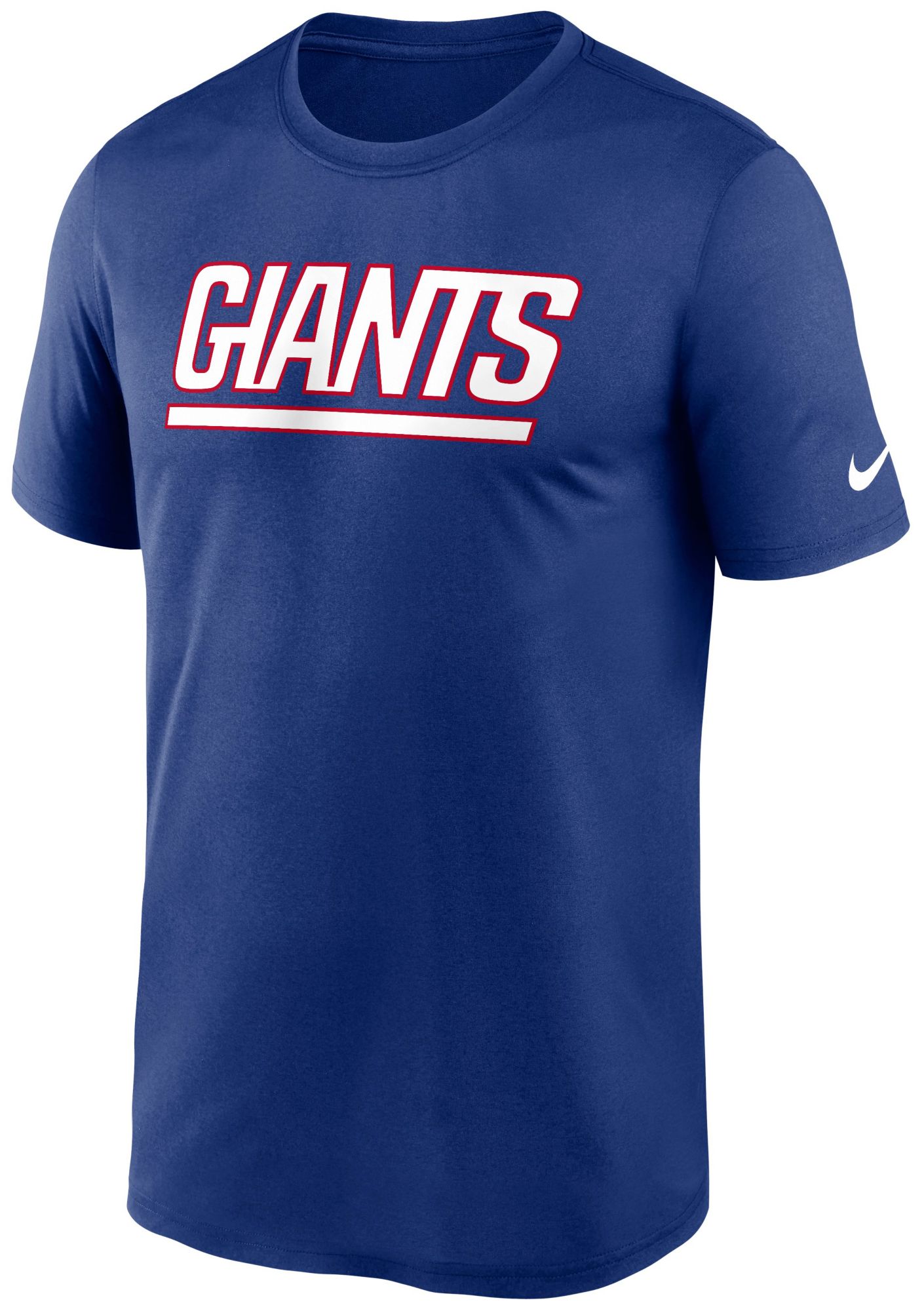 Nike Men's New York Giants Rush Blue Legend Wordmark Long Sleeve T-Shirt product image