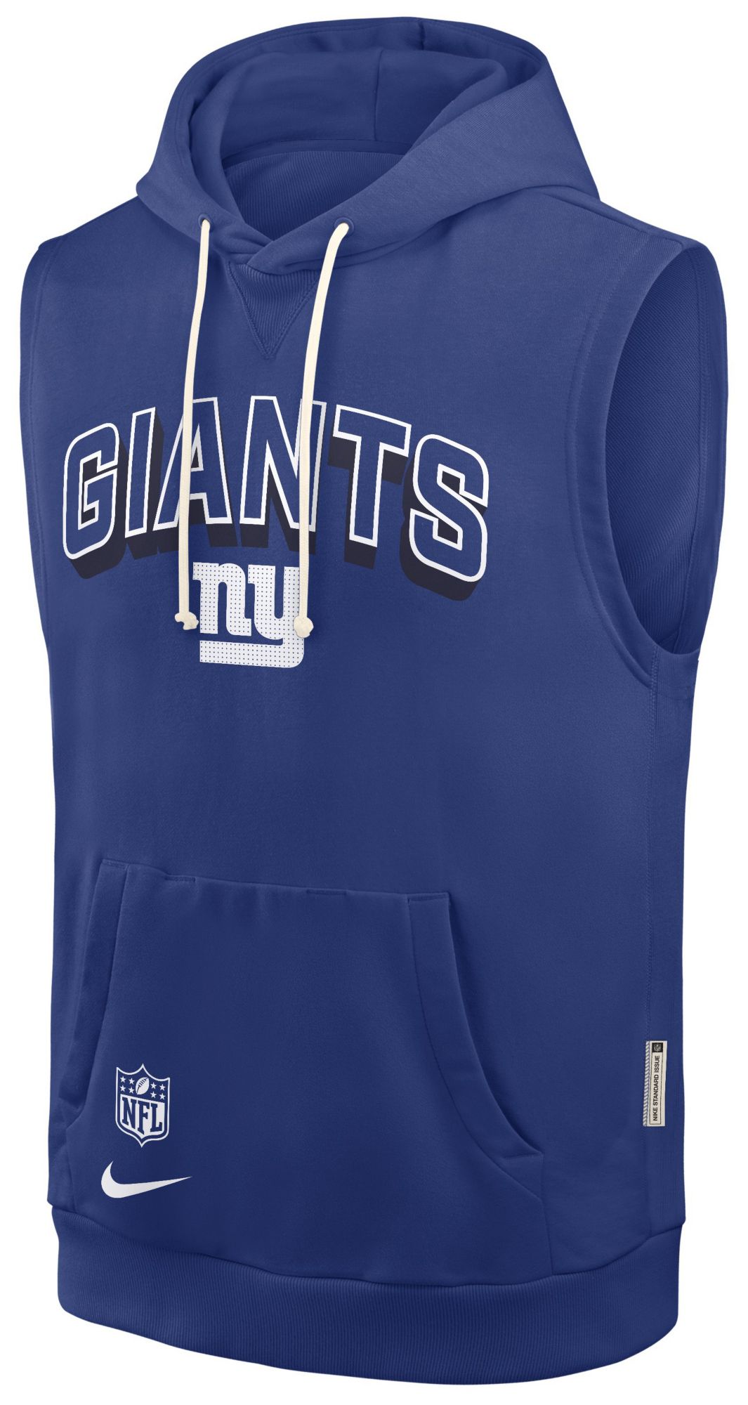 Nike Men's New York Giants Rush Blue Sleeveless Hoodie product image