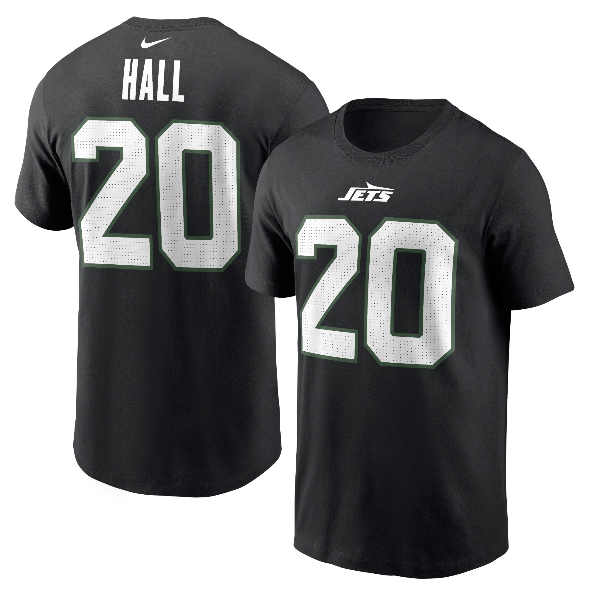 Nike Men's New York Jets Breece Hall #20 Black T-Shirt product image