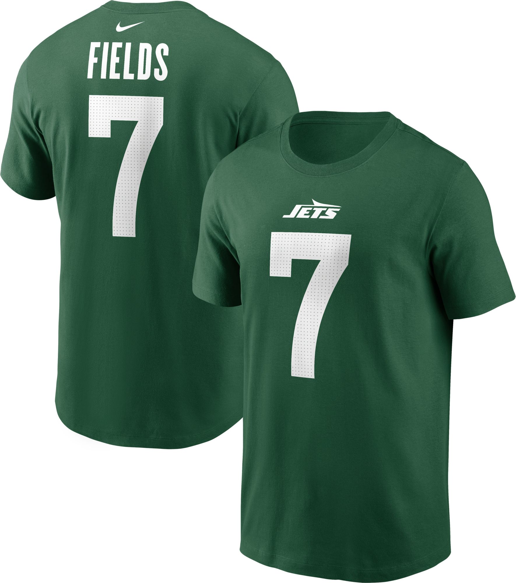 Nike Men's Justin Fields #2 New York Jets Green T-Shirt product image