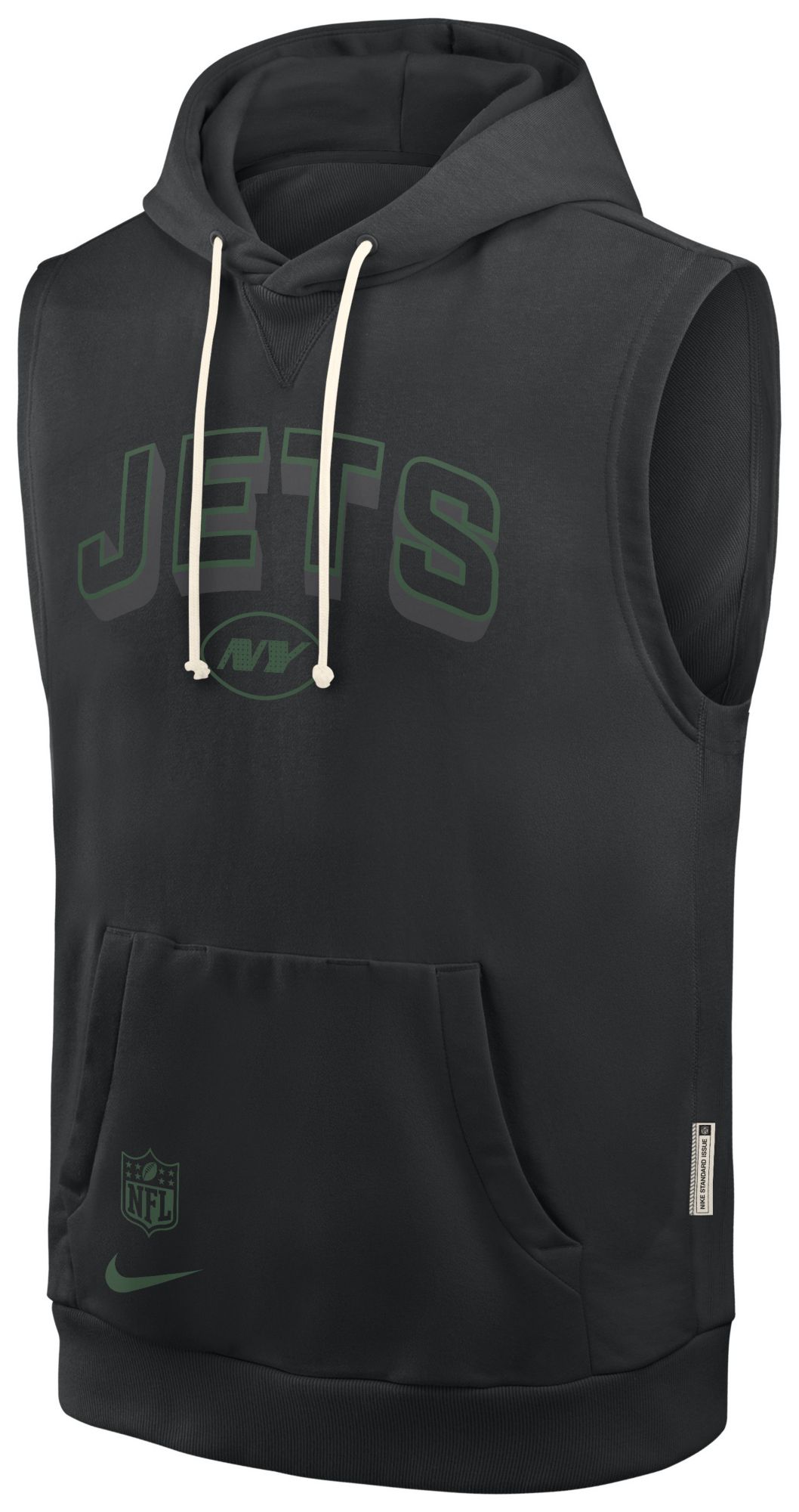 Nike Men's New York Jets Black Sleeveless Hoodie product image