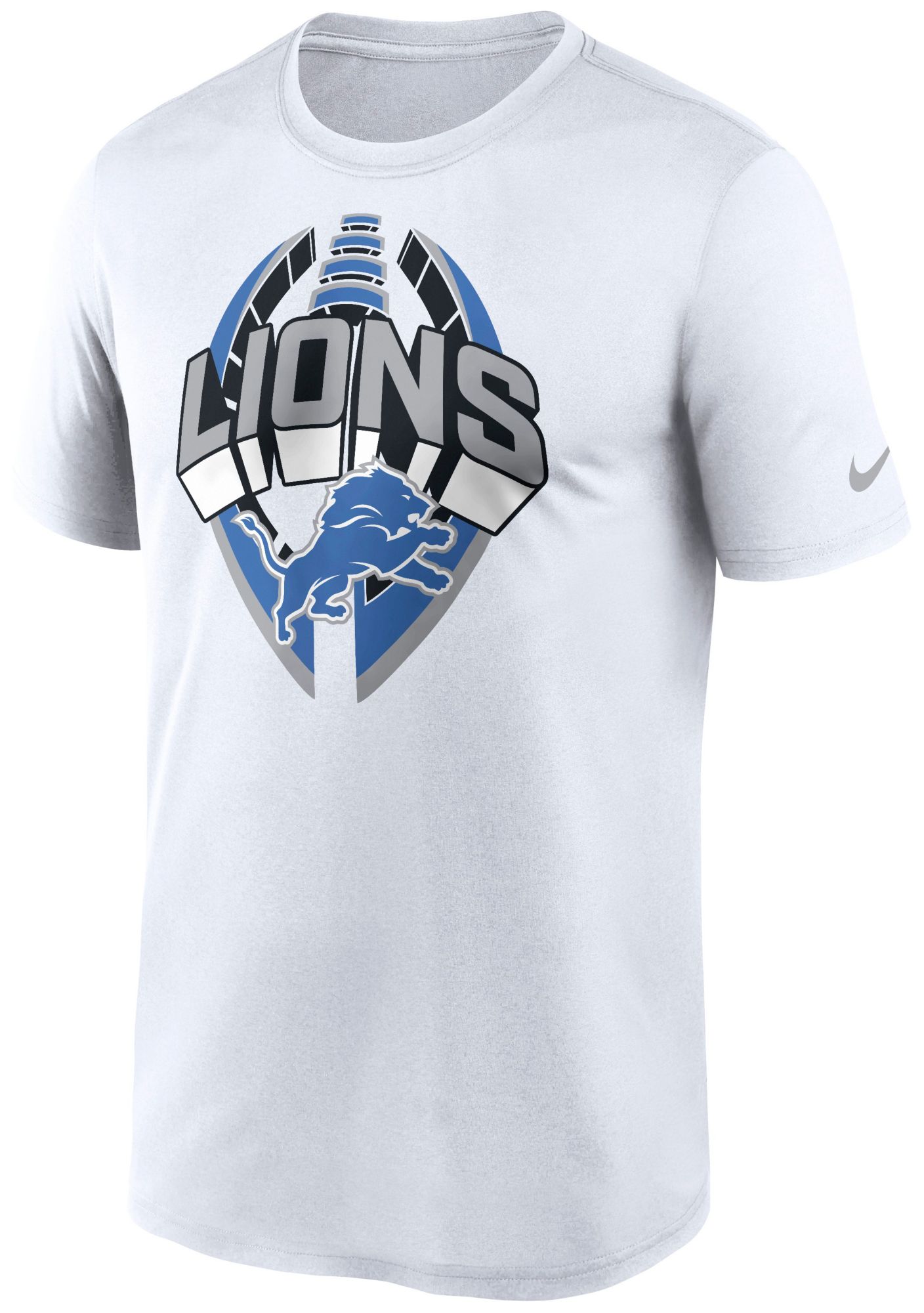Nike Men's Detroit Lions White Legend Icon T-Shirt product image