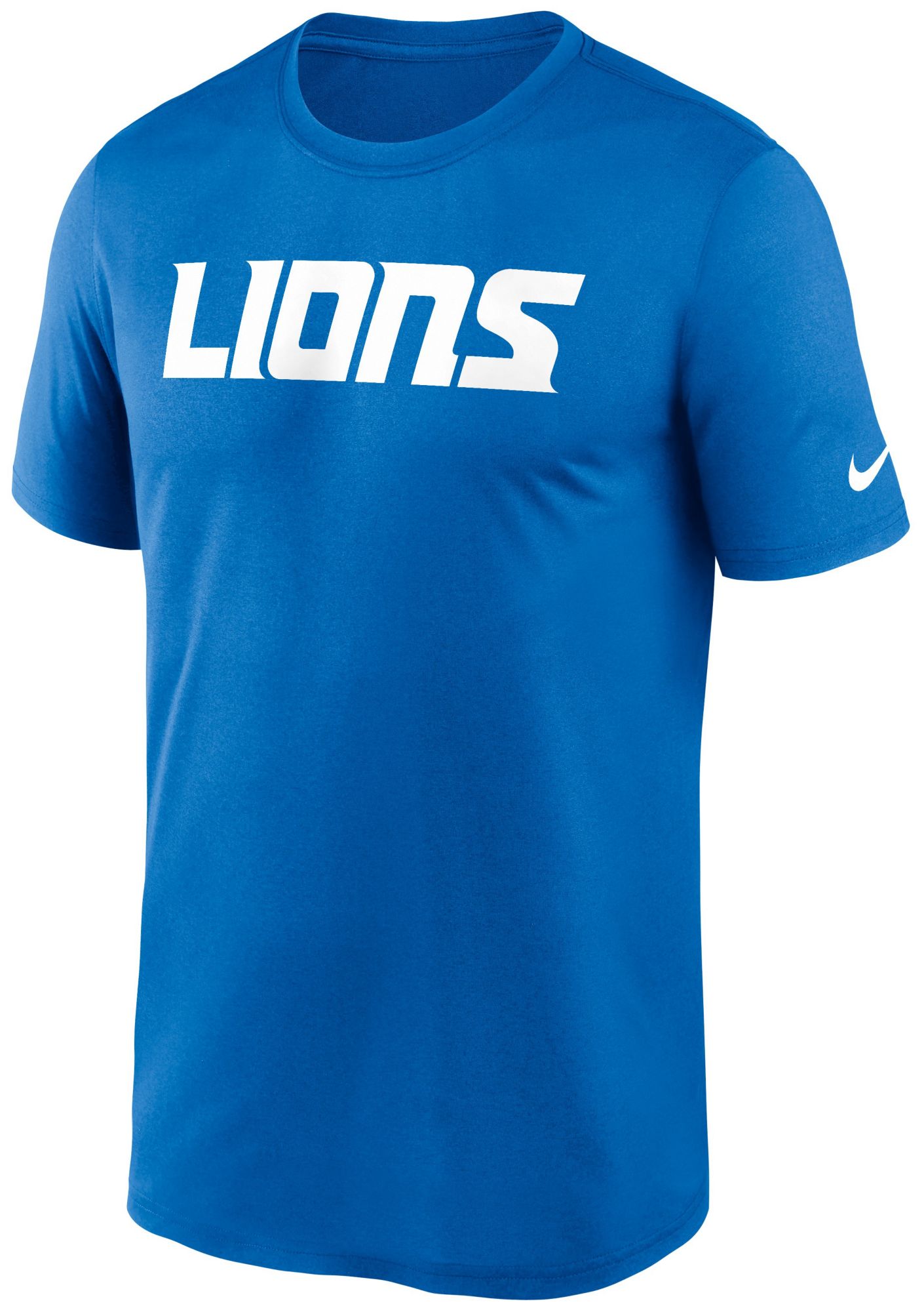 Nike Men's Detroit Lions Blue Spark Legend Wordmark Long Sleeve T-Shirt product image