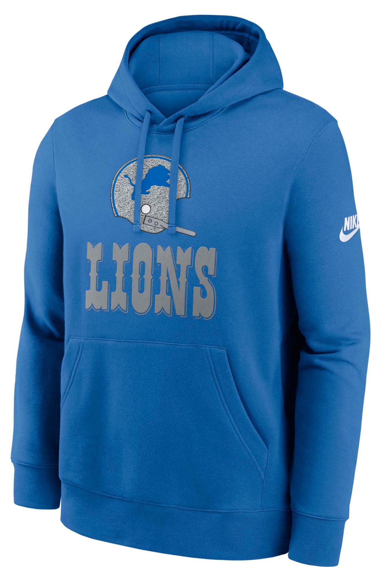 Nike Men's Detroit Lions Battle Blue Rewind Club Fleece Pullover Hoodie product image
