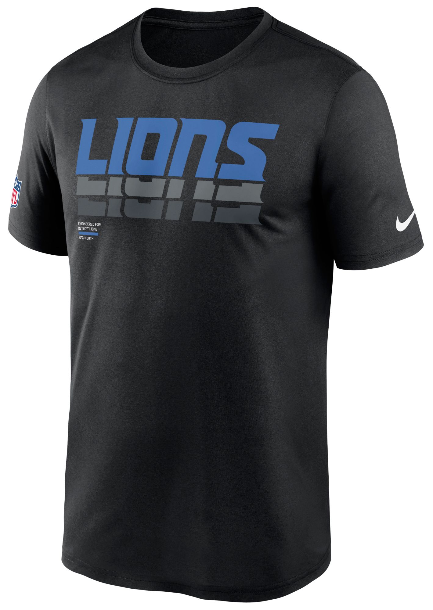 Nike Men's Detroit Lions Black Legend Repeat T-Shirt product image