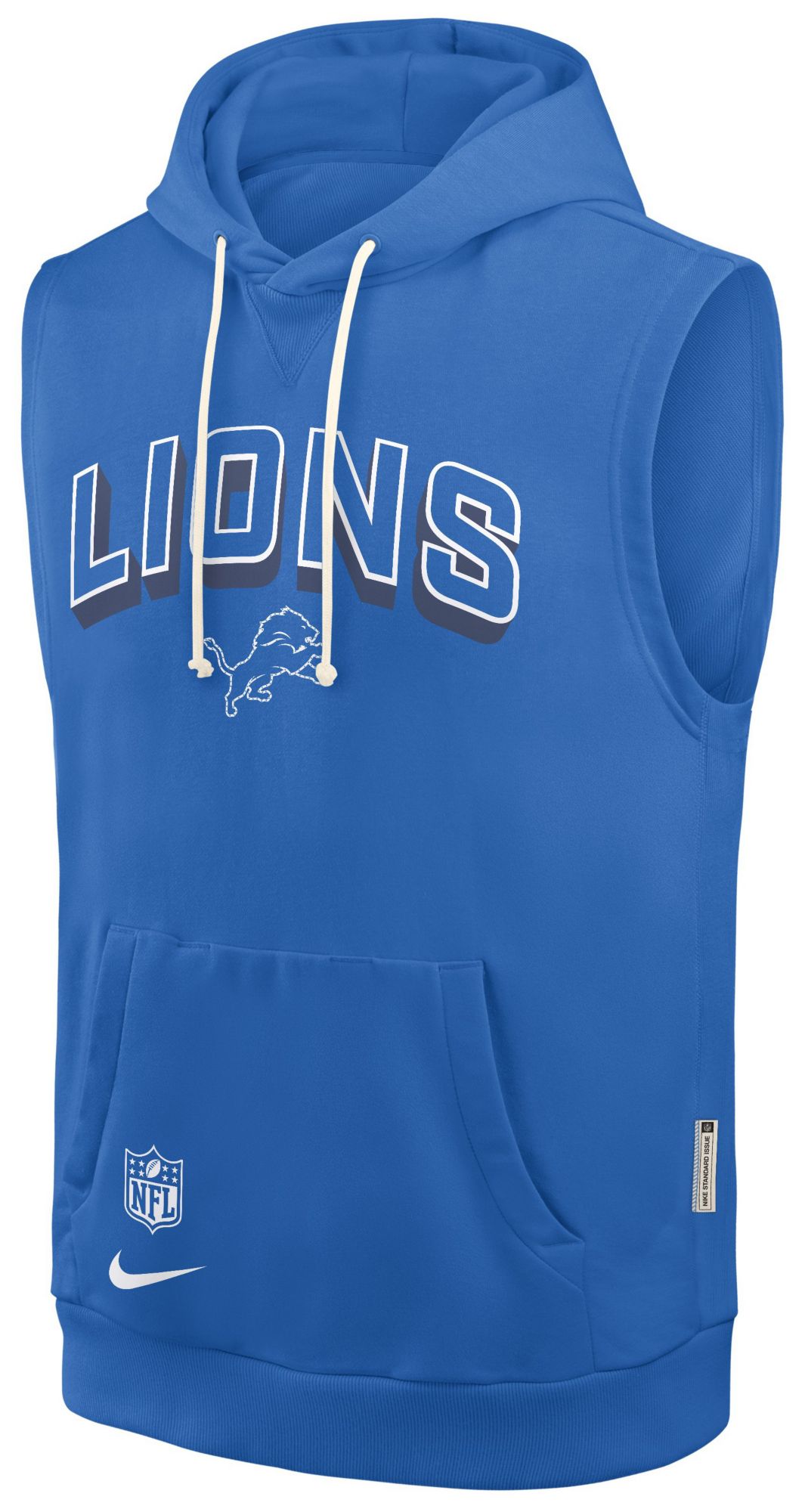 Nike Men's Detroit Lions Blue Spark Sleeveless Hoodie product image