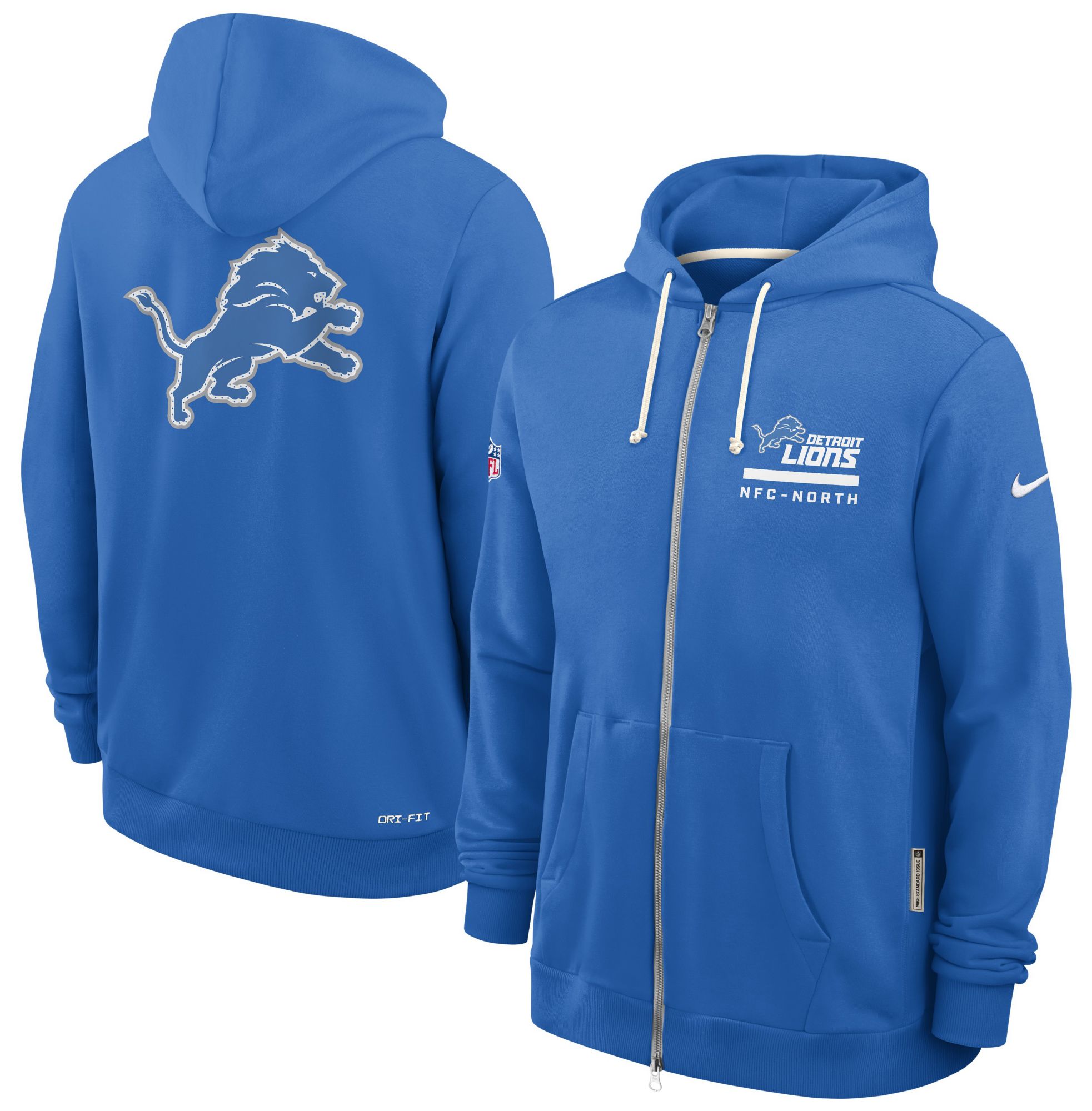 Nike Men's Detroit Lions Blue Spark Standard Issue Full Zip Jacket product image