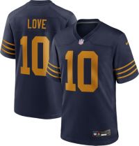 Nike Men's Green Bay Packers Jordan Love #10 Alternate Navy Game
