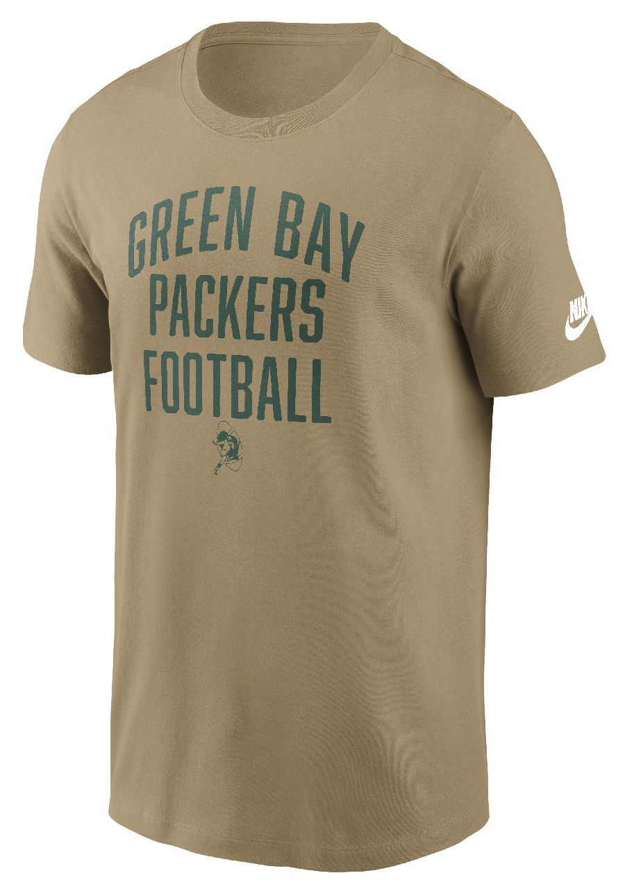 Nike Men's Green Bay Packers Parachute Beige Essential T-Shirt product image