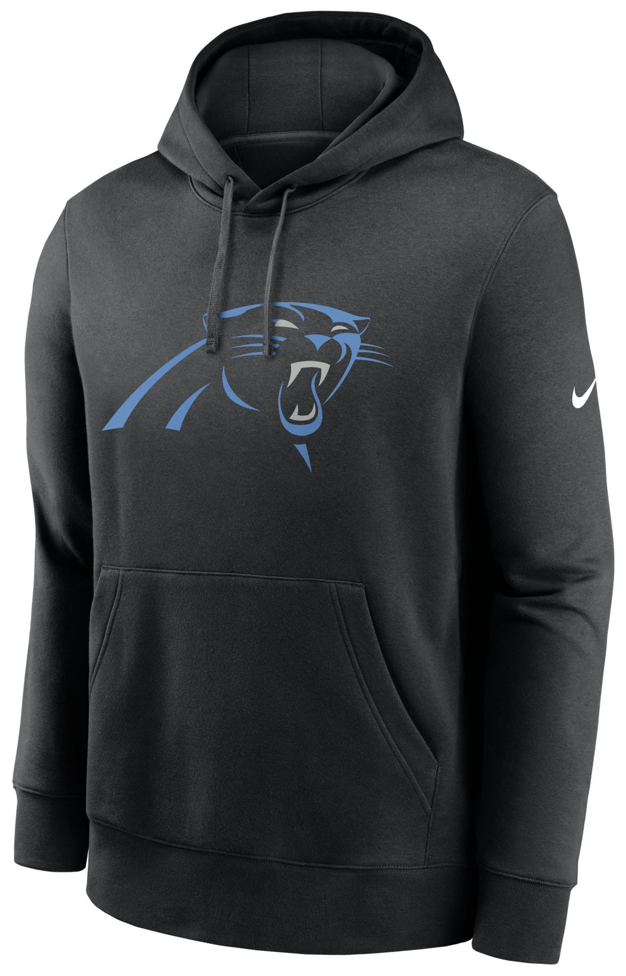 Nike Men's Carolina Panthers Black Club Fleece Logo Pullover Hoodie product image