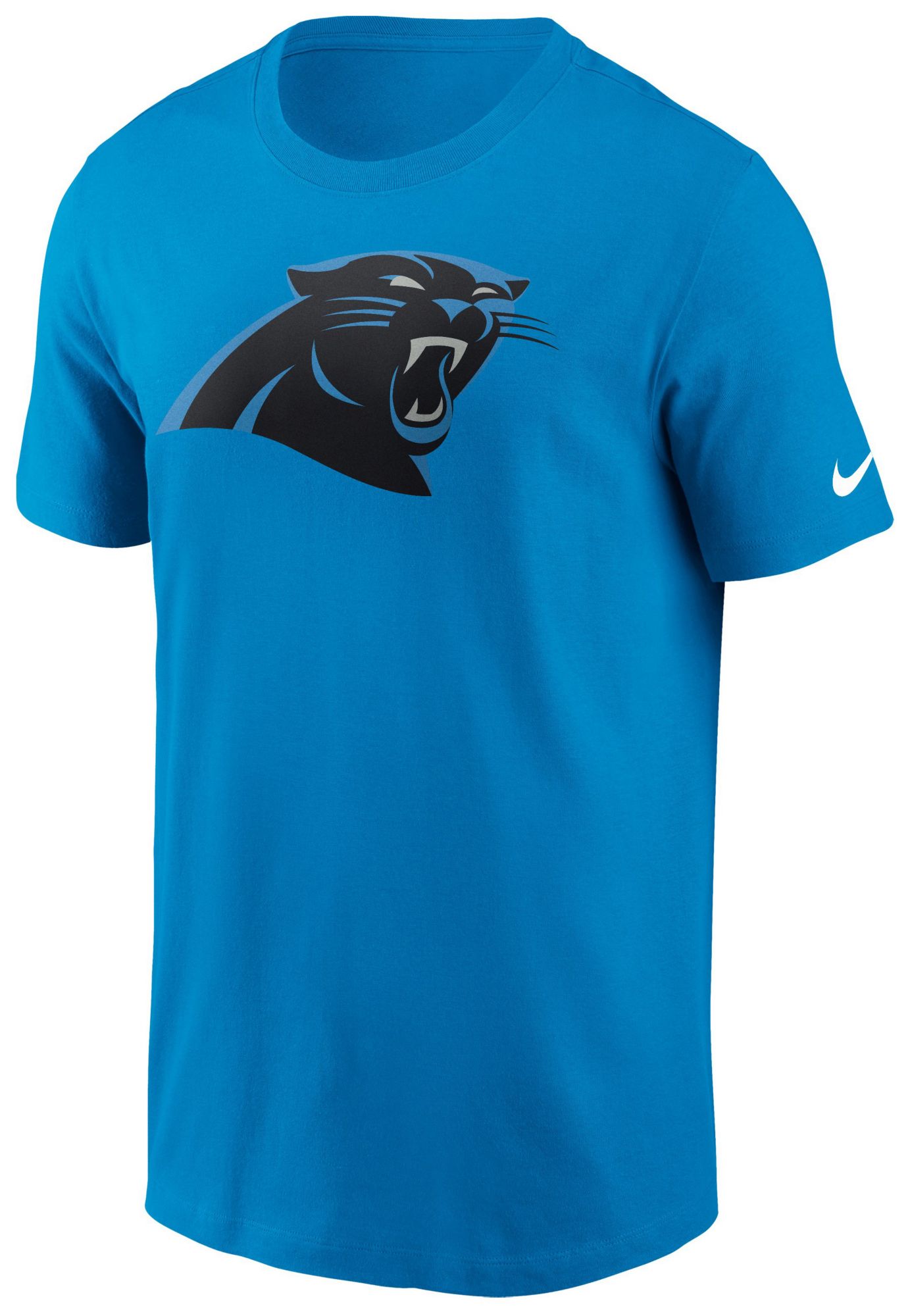 Nike Men's Carolina Panthers Neptune Blue Essential Logo T-Shirt product image