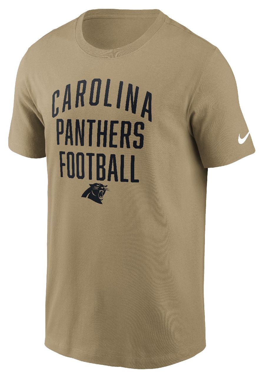 Nike Men's Carolina Panthers Parachute Beige Essential T-Shirt product image