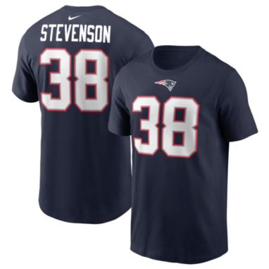 sorry, Nike Men's New England Patriots Rhamondre Stevenson #38 College Navy T-Shirt is currently out of stock