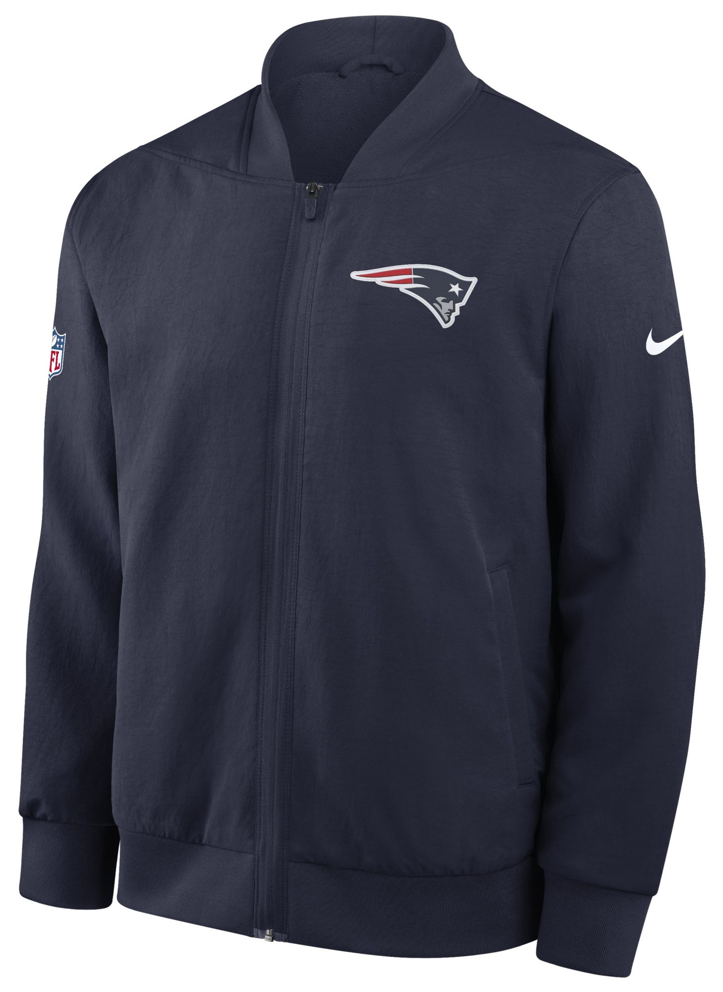 Nike Men's New England Patriots College Navy Logo Bomber Jacket product image