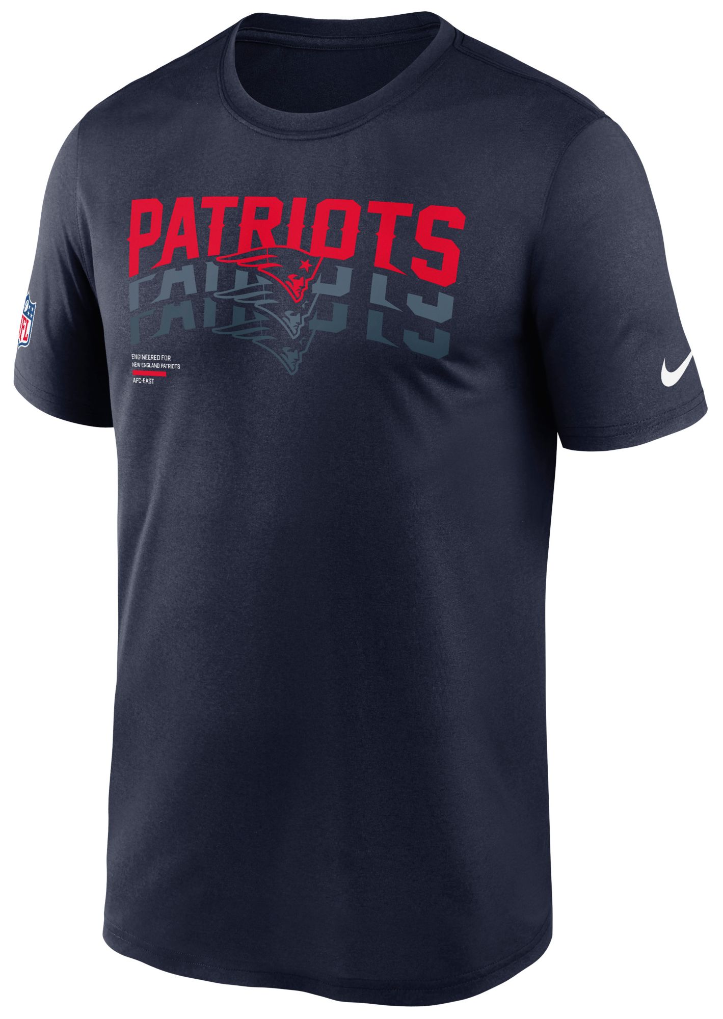 Nike Men's New England Patriots College Navy Legend Repeat T-Shirt product image