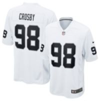 Nike Men's Las Vegas Raiders White Maxx Crosby #98 Game