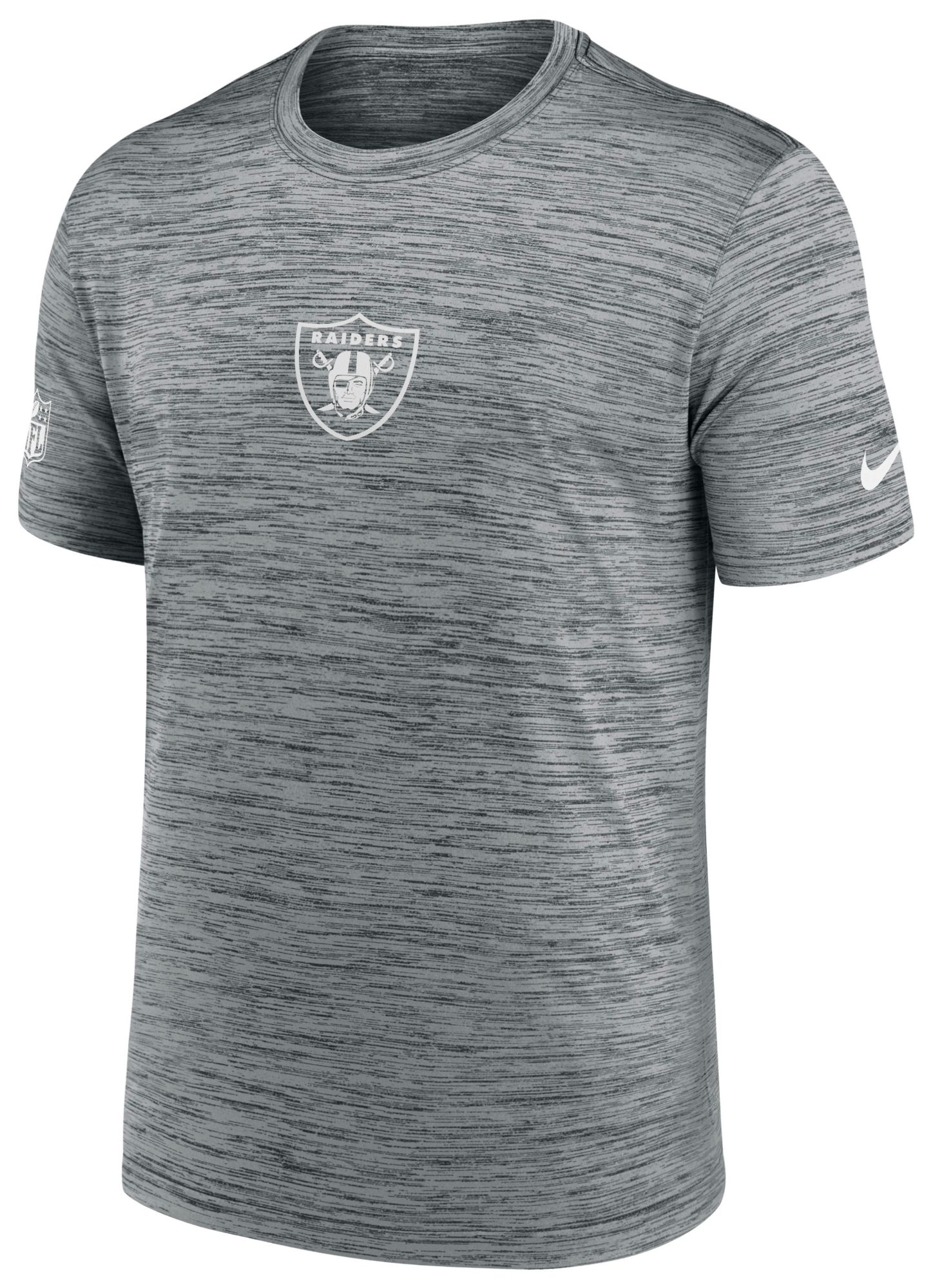 Nike Men's Las Vegas Raiders Dark Grey Heather Velocity T-Shirt product image