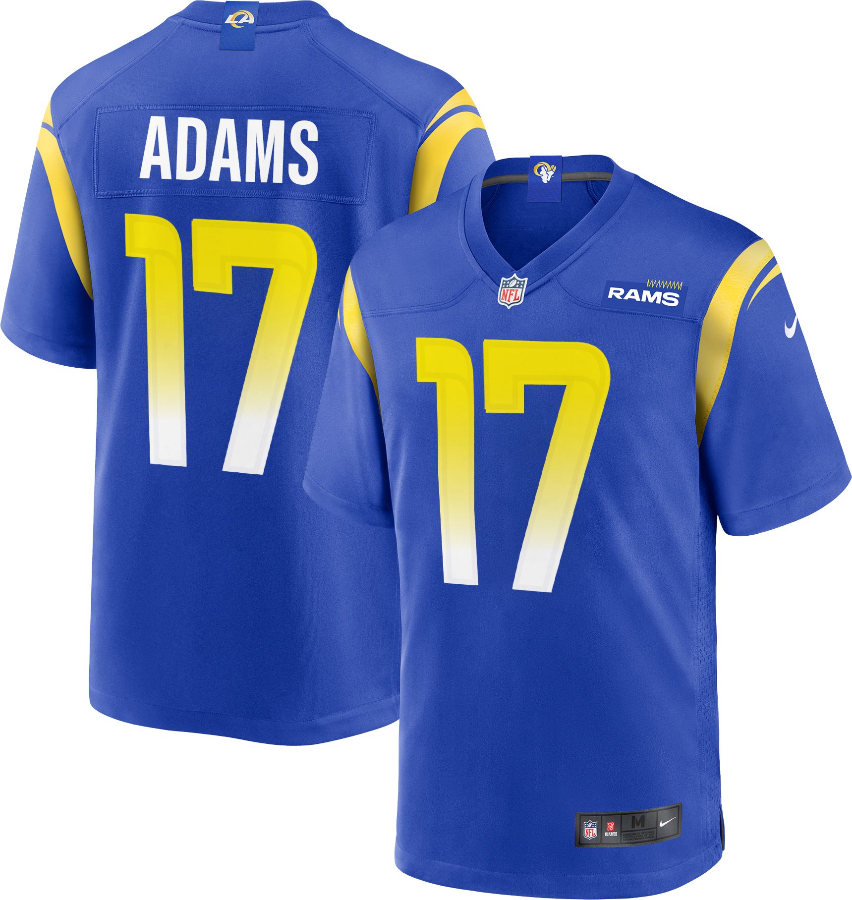 Nike Men's Los Angeles Rams Davante Adams #17 Royal Game Jersey product image