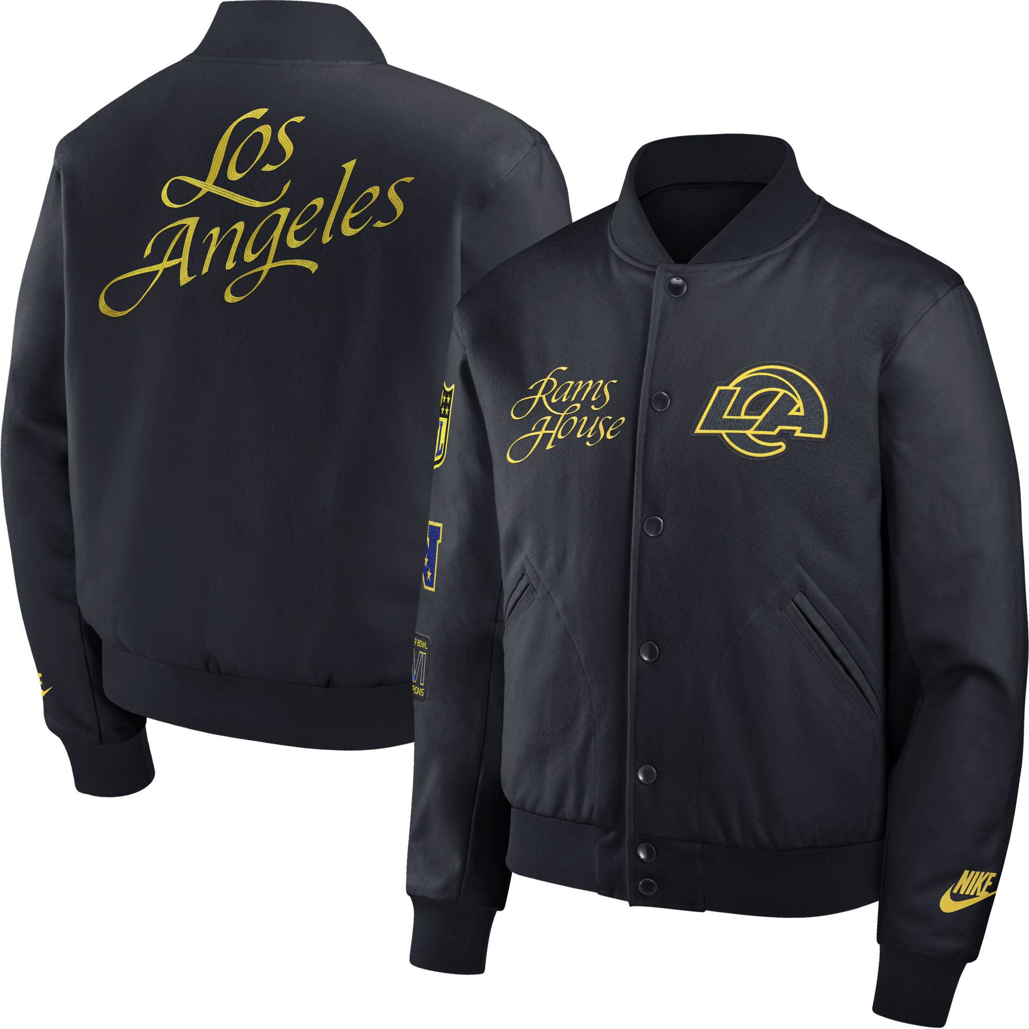 Nike Men's Los Angeles Rams NFL Rivalries Varsity Jacket product image