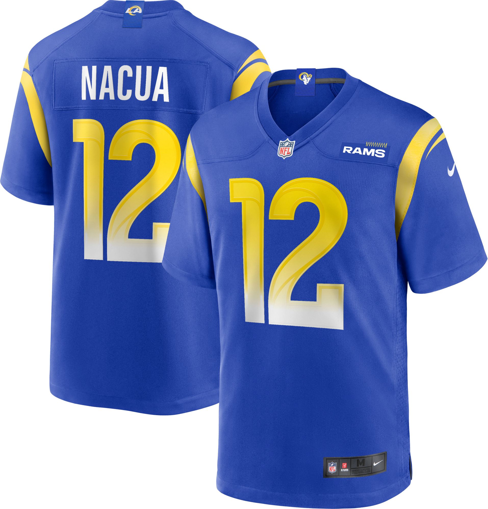 Nike Men's Los Angeles Rams Puka Nacua #12 Royal Game Jersey product image