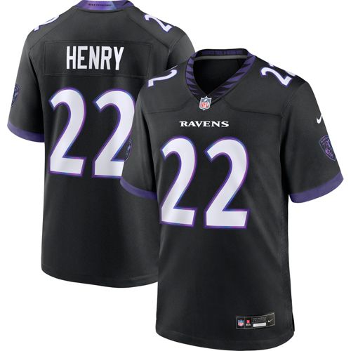 Nike Men's Baltimore Ravens Zay Flowers #4 Black Alternate Game