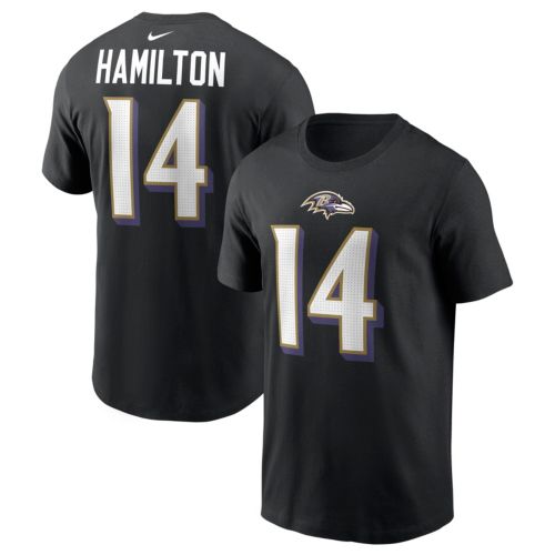 Nike Men's Baltimore Ravens Zay Flowers #4 Black T-Shirt | Dick's