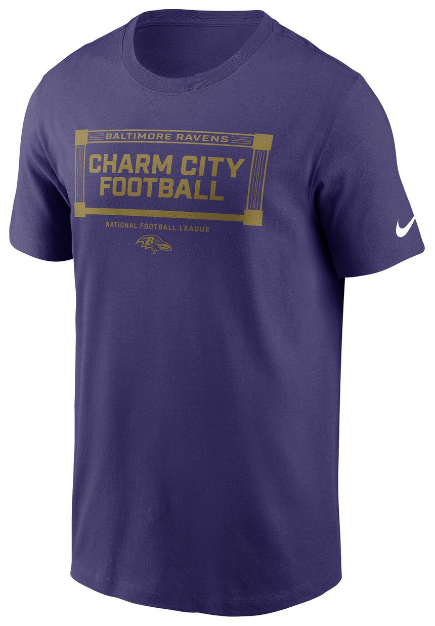 Nike Men's Baltimore Ravens Cotton Essential Local New Orchid T-Shirt product image