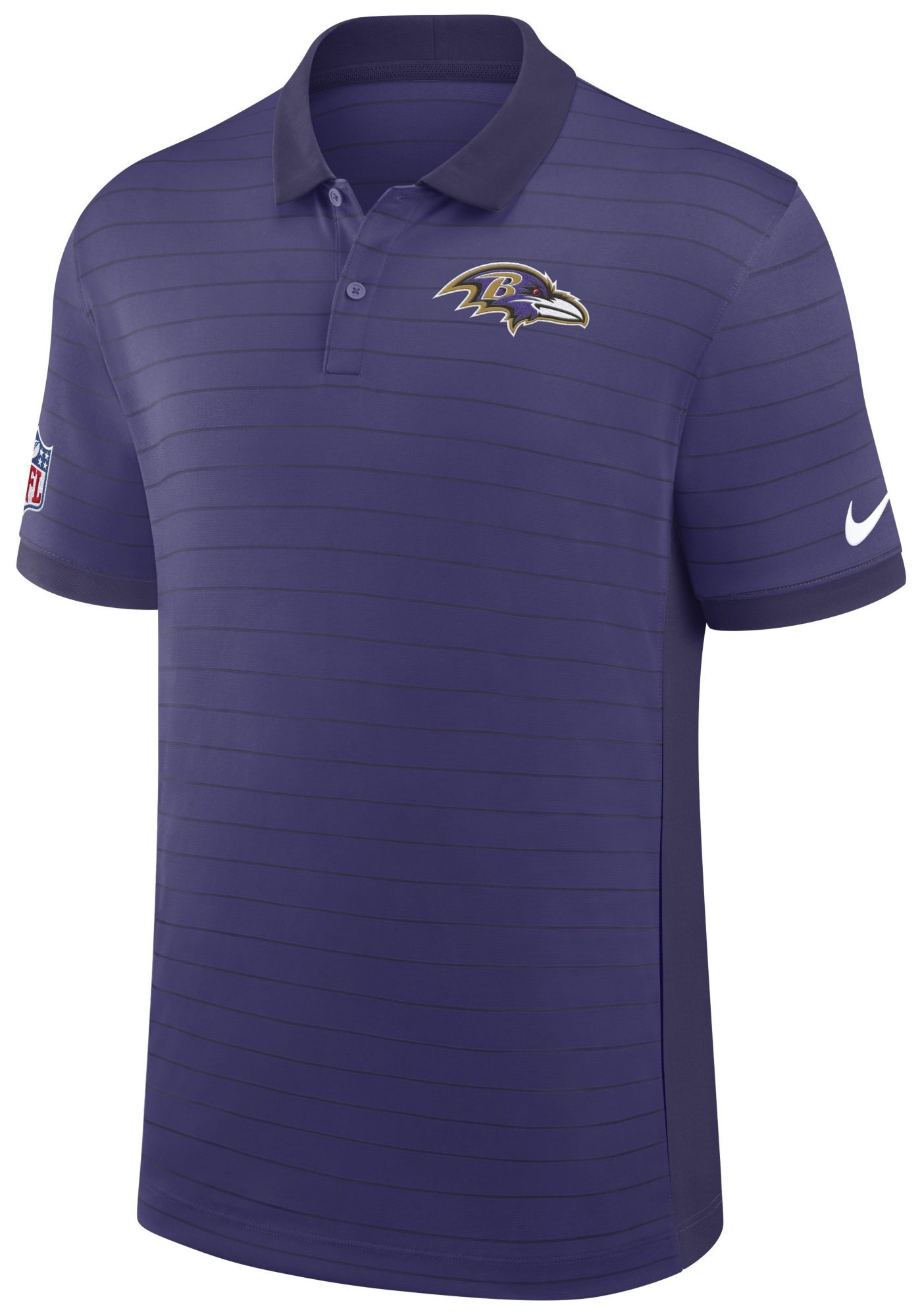 Nike Men's Baltimore Ravens New Orchid Dri-FIT Victory Striped Polo product image