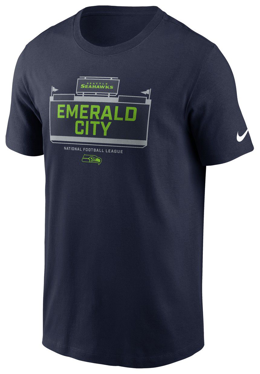 Nike Men's Seattle Seahawks Cotton Essential Local College Navy T-Shirt product image