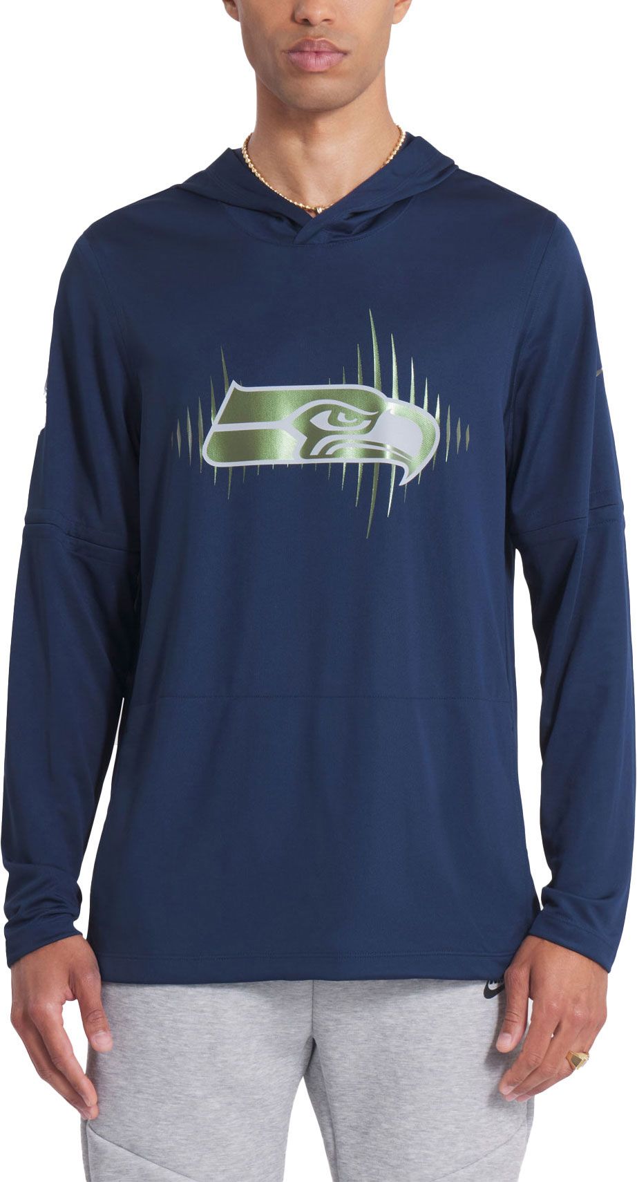 Nike Men's Seattle Seahawks NFL Rivalries Hooded Long Sleeve T-Shirt product image