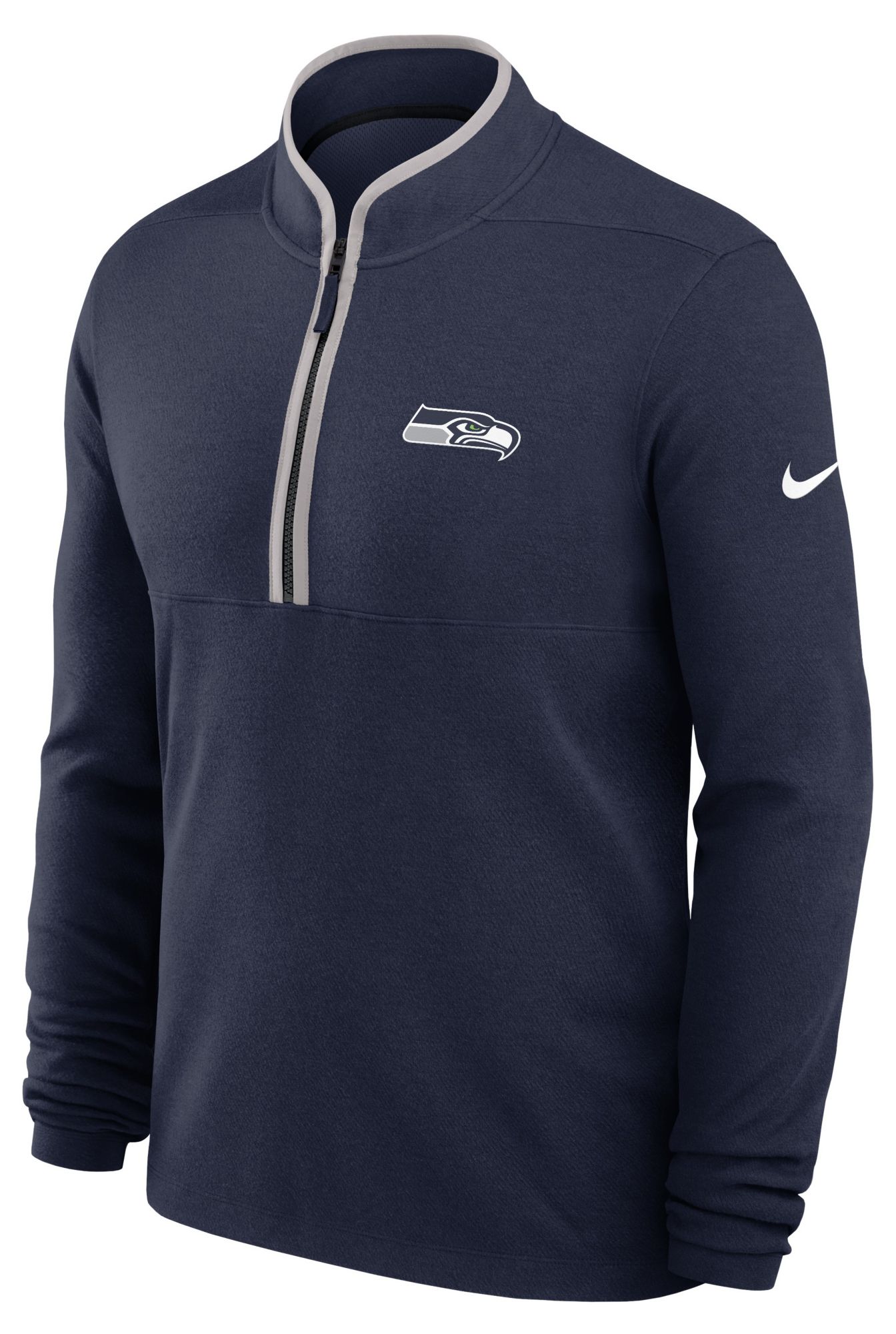 Nike Men's Seattle Seahawks College Navy Victory Half-Zip Pullover Jacket product image
