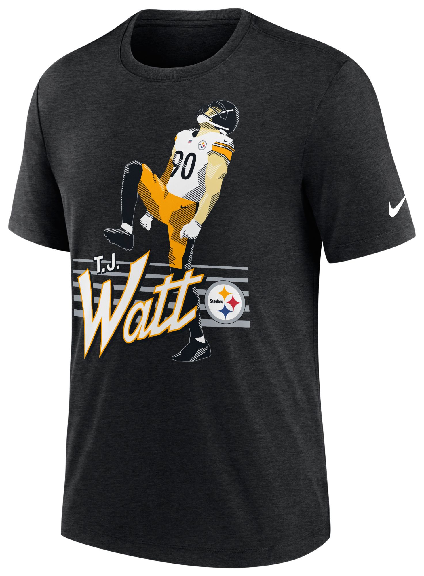 Nike Men's Pittsburgh Steelers T.J. Watt Black Local T-Shirt product image