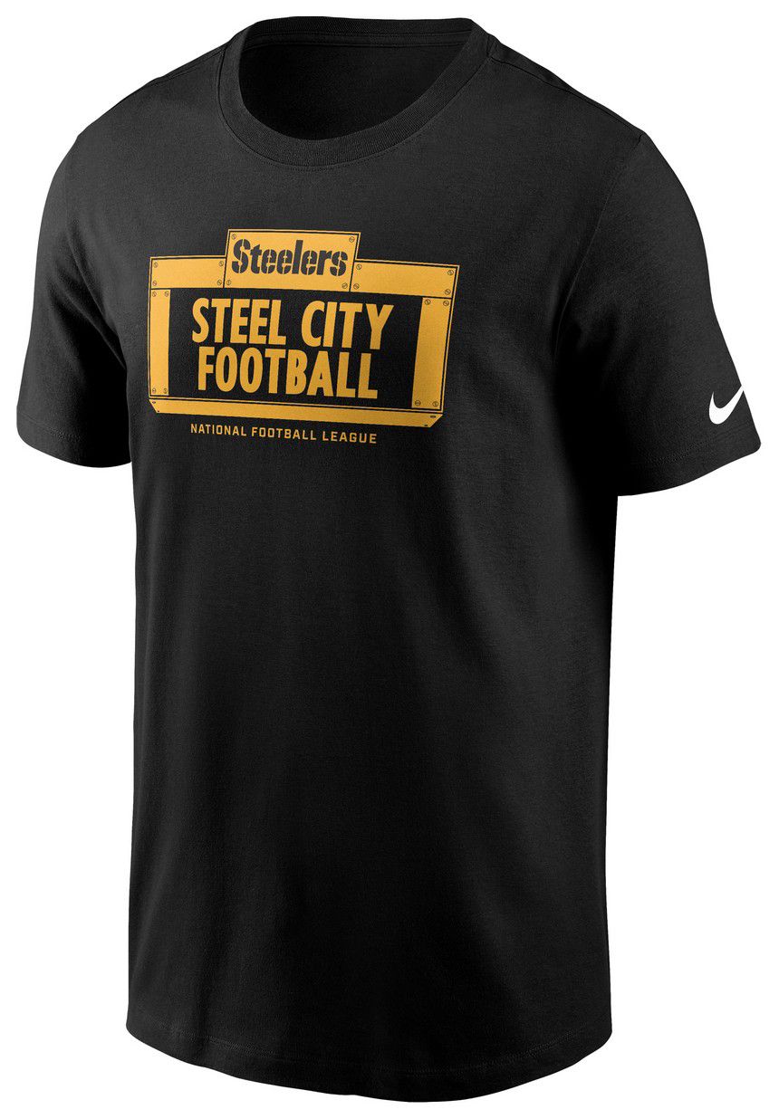 Nike Men's Pittsburgh Steelers Cotton Essential Local Black T-Shirt product image