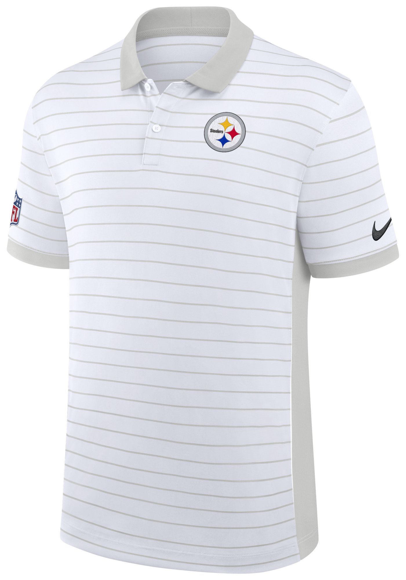 Nike Men's Pittsburgh Steelers White Dri-FIT Victory Polo product image