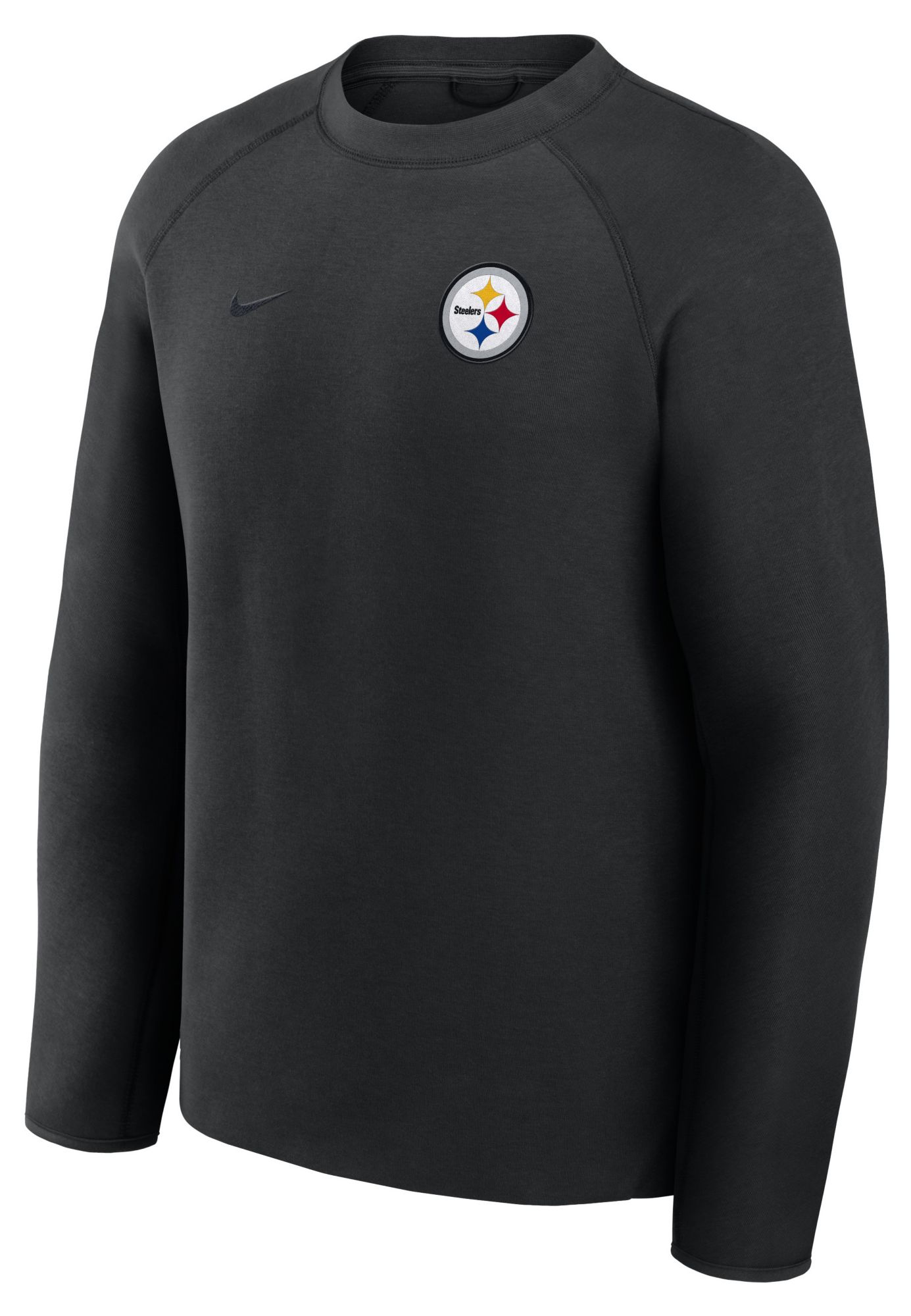 Nike Men's Pittsburgh Steelers Black Tech Fleece Crewneck Sweatshirt product image
