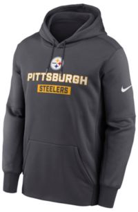 Nike Men's Pittsburgh Steelers Anthracite Therma Pullover