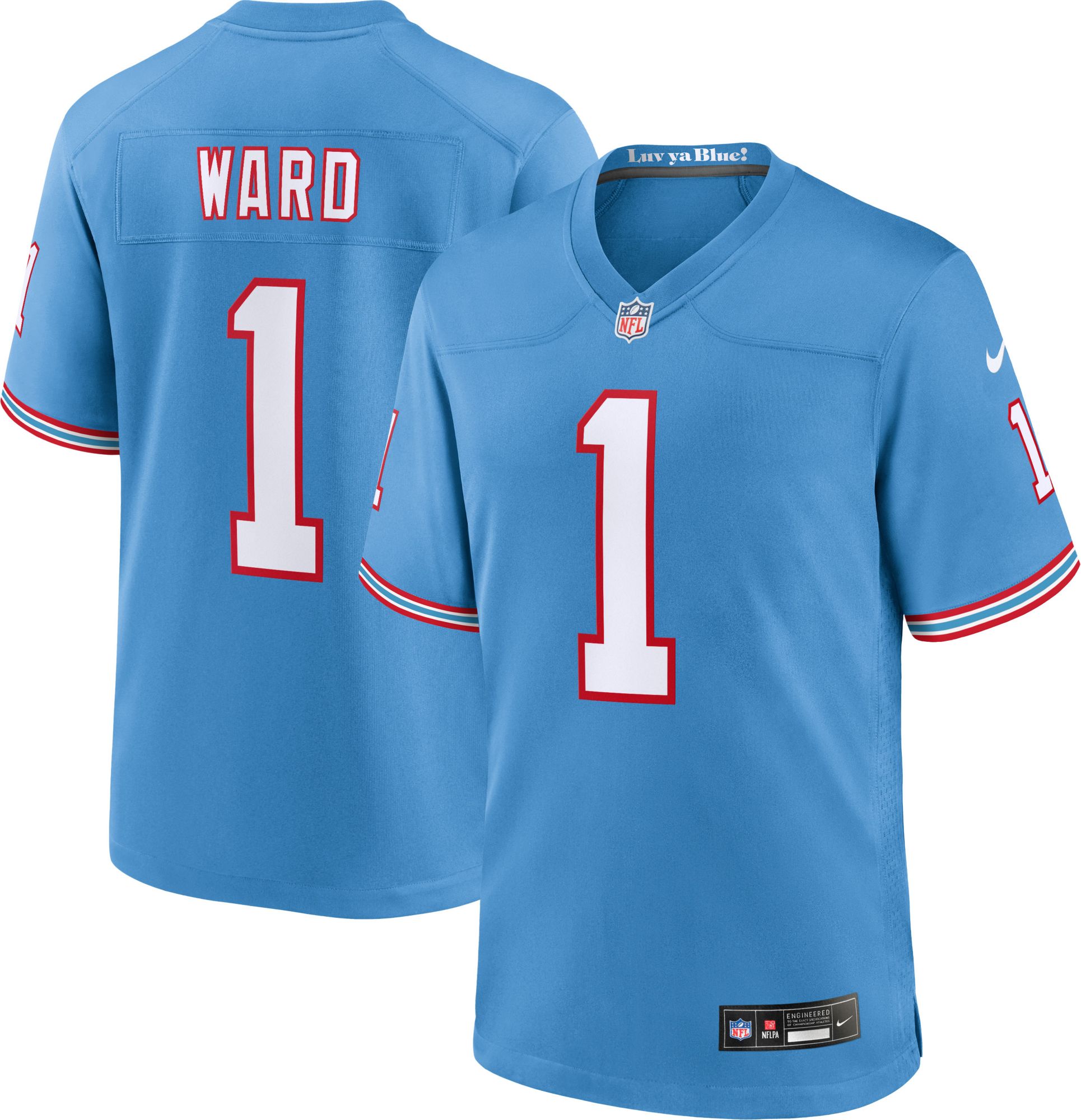 Nike Men's Tennessee Titans Cam Ward #1 Coast Alternate Game Jersey product image