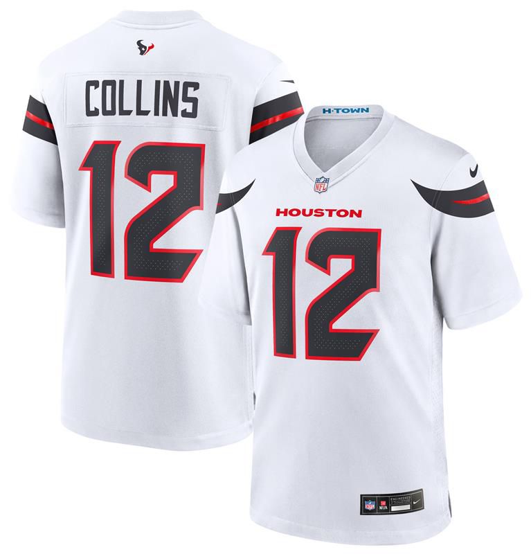 Nike Men's Houston Texans Nico Collins #12 White Game Jersey product image