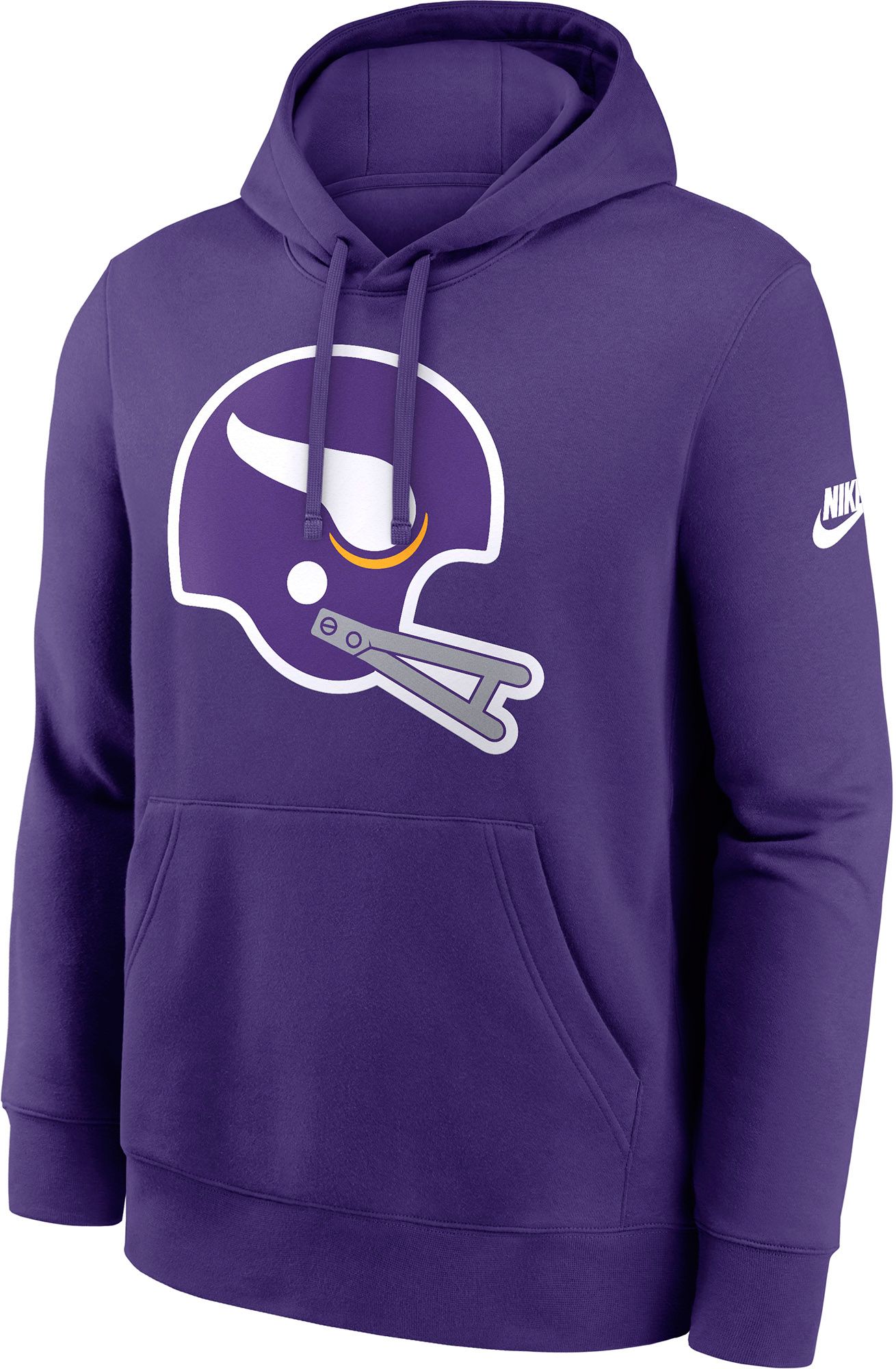 Nike Men's Minnesota Vikings Court Purple Club Fleece Logo Pullover Hoodie product image