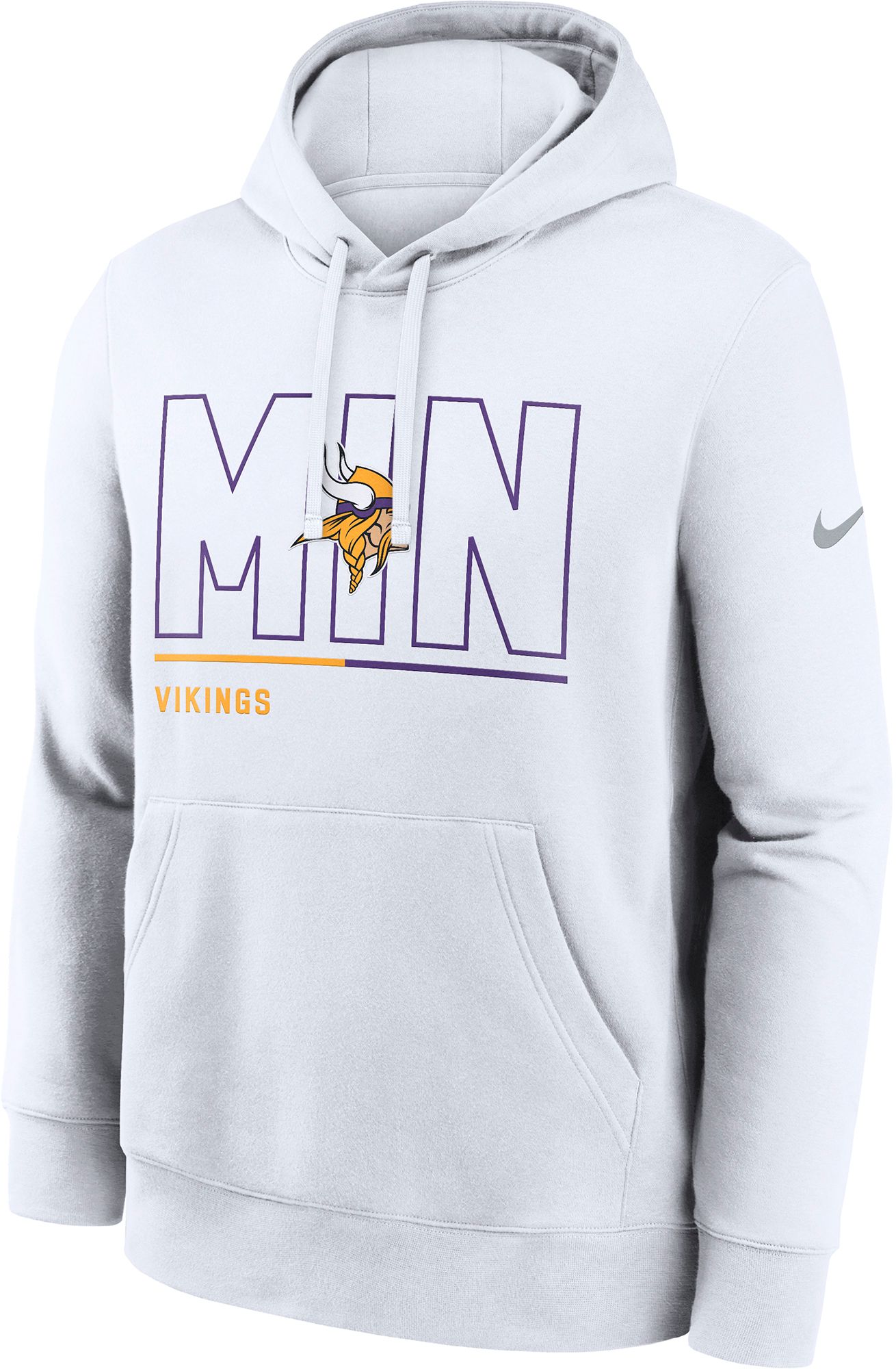 Nike Men's Minnesota Vikings White City Code 2025 Club Hoodie product image