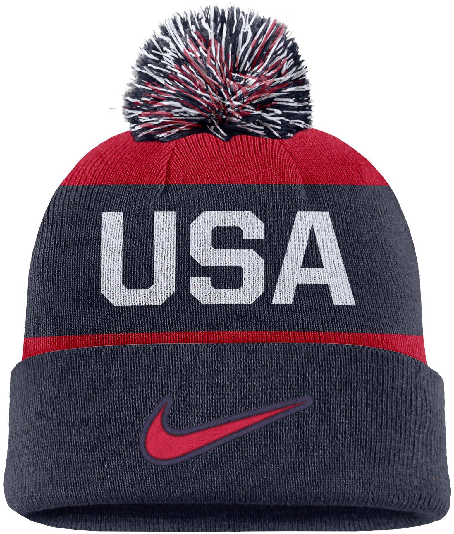 Nike Adult Team USA 2026 Crest Pom Knit Beanie product image