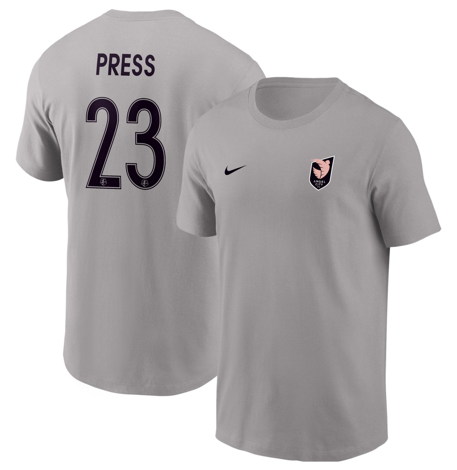 Nike Men's Angel City FC Christen Press #23 2025 Grey T-Shirt product image