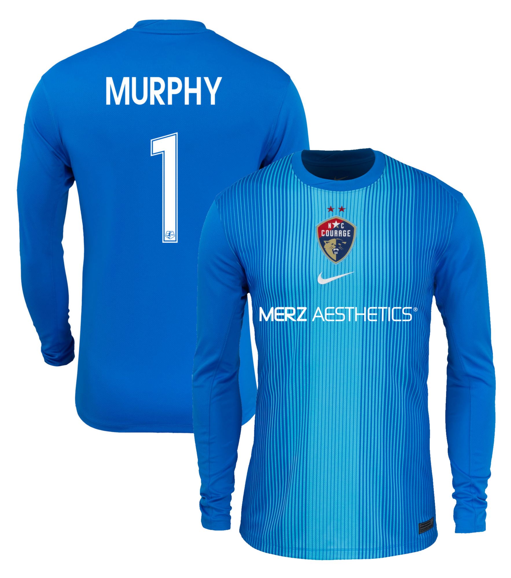 Nike Men's North Carolina Courage Casey Murphy #1 Blue Home Long Sleeve Jersey product image