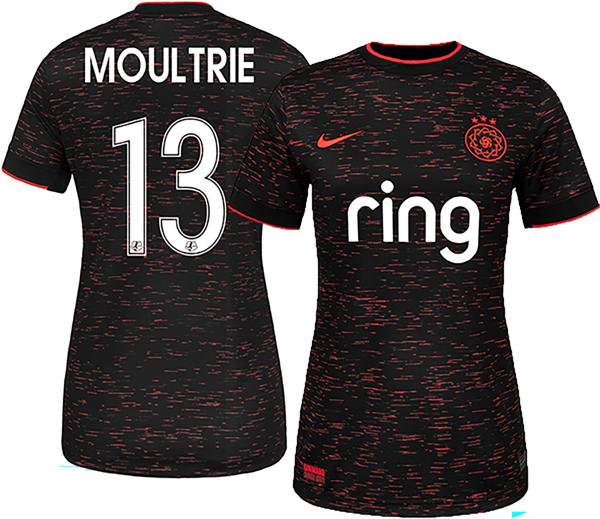 Nike Men's 2025 Portland Thorns Olivia Moultrie #13 Red Home Replica Jersey product image