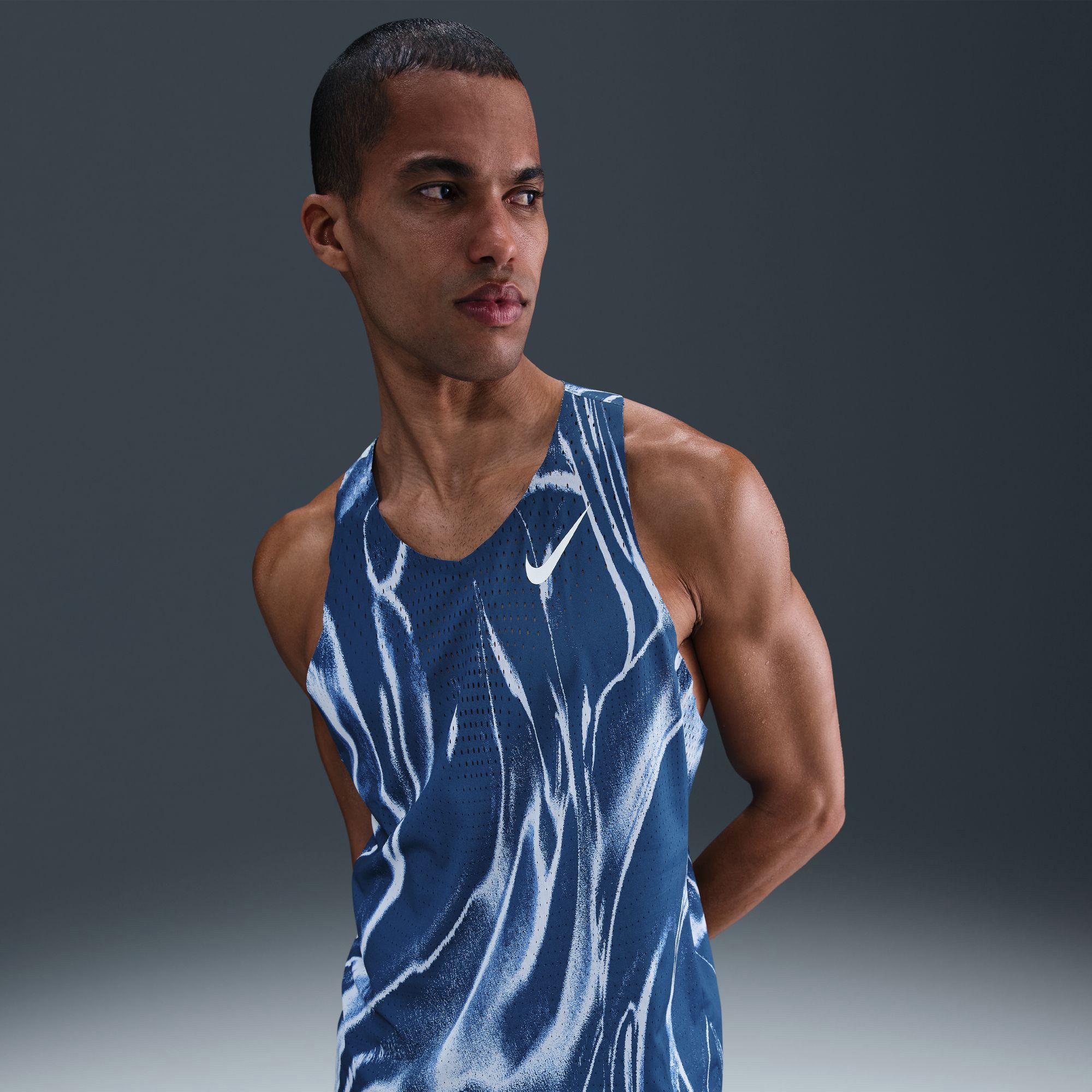 Nike Men's Dri-FIT ADV AeroSwift Allover Print Singlet product image