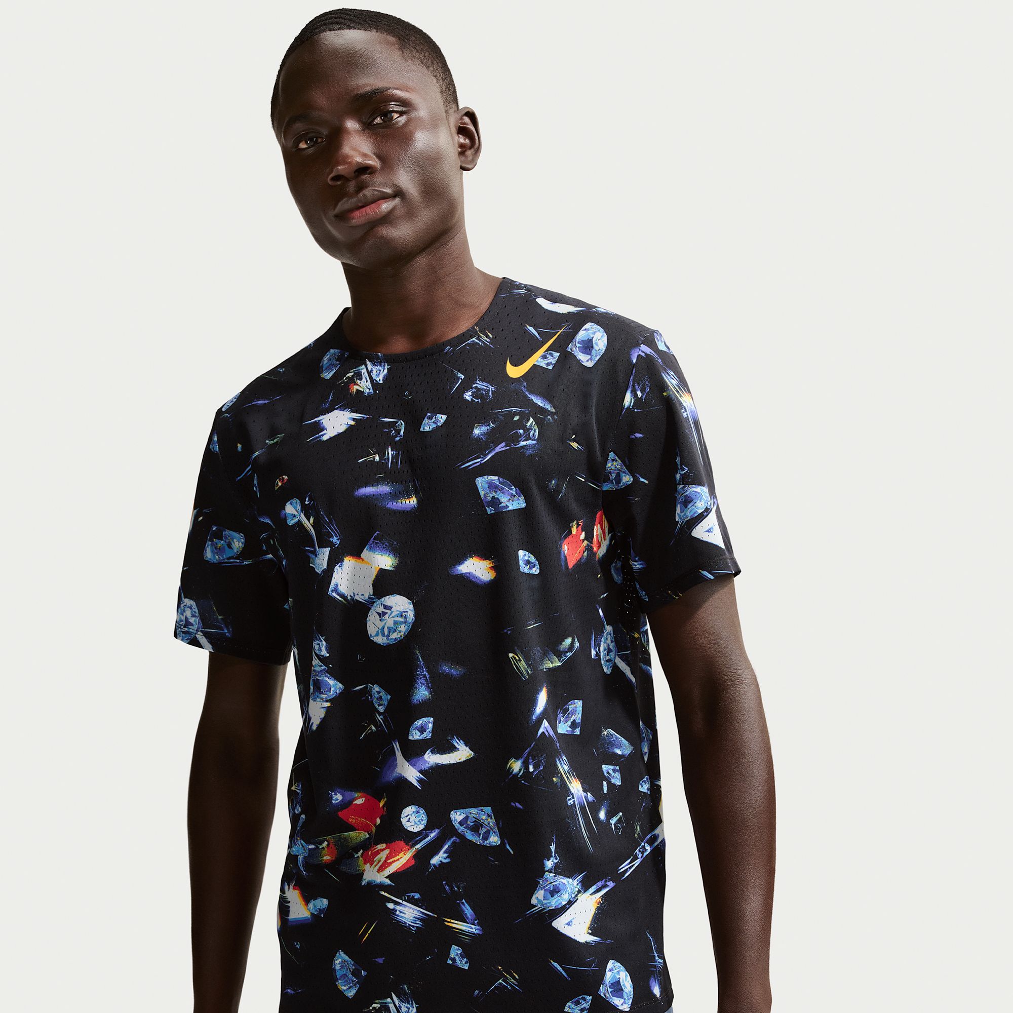 Nike Men's Dri-FIT ADV Aeroswift Allover Diamonds Graphic T-Shirt product image