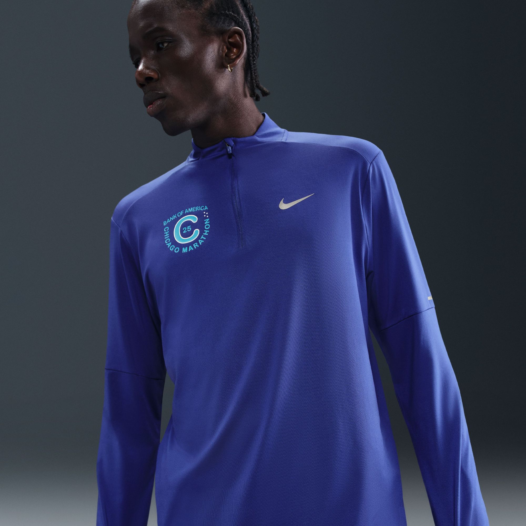 Nike Men's Dri-FIT Element 2025 Chicago Marathon 1/2 Zip Shirt product image
