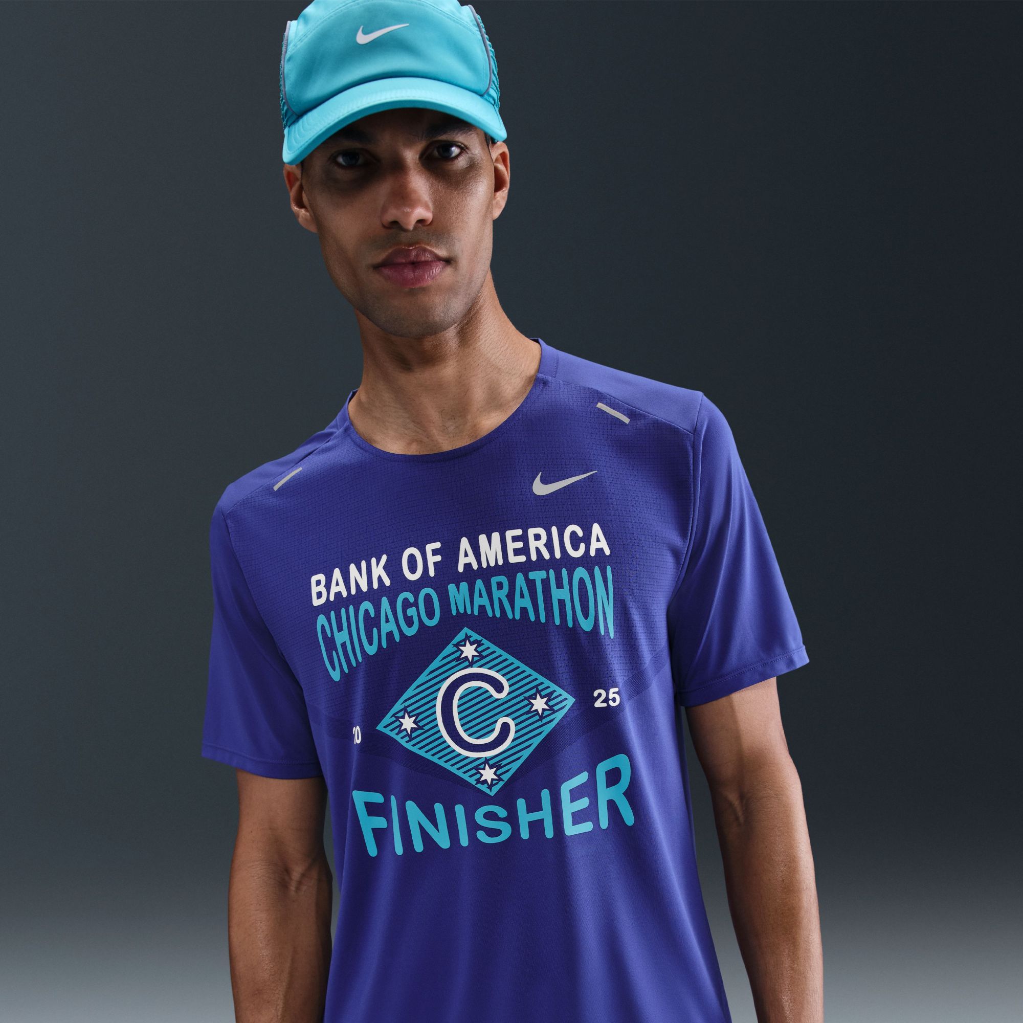 Nike Men's Dri-FIT Rise 365 2025 Chicago Marathon Finisher Graphic T-Shirt product image